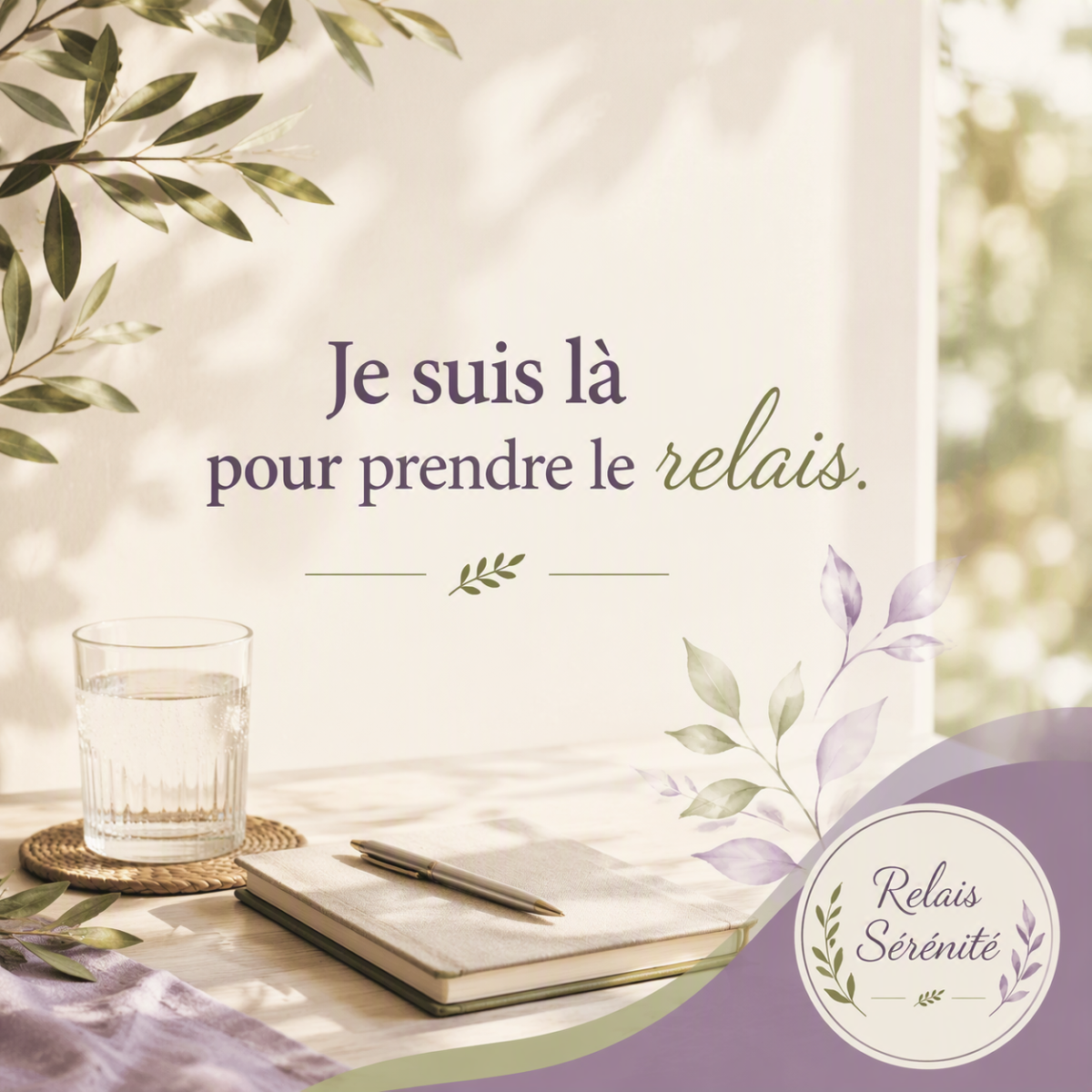 Je suis là pour prendre le relais.